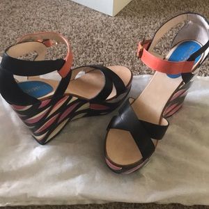 Emilio Pucci 5 inch Wedges - size 8.